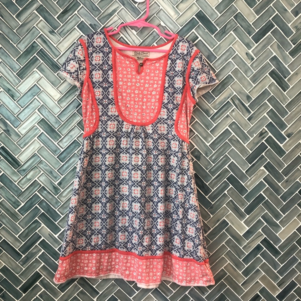 Girls Lucky Brand Boho Soft Cotton Knit Dress sz M